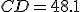 CD = 48.1