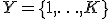 Y=\{1,\ldots,K\}