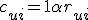 c_{ui} = 1 + \alpha r_{ui}