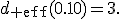 
d_{\rm eff}(0.10)=3.
