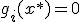 g_i(x^*) = 0